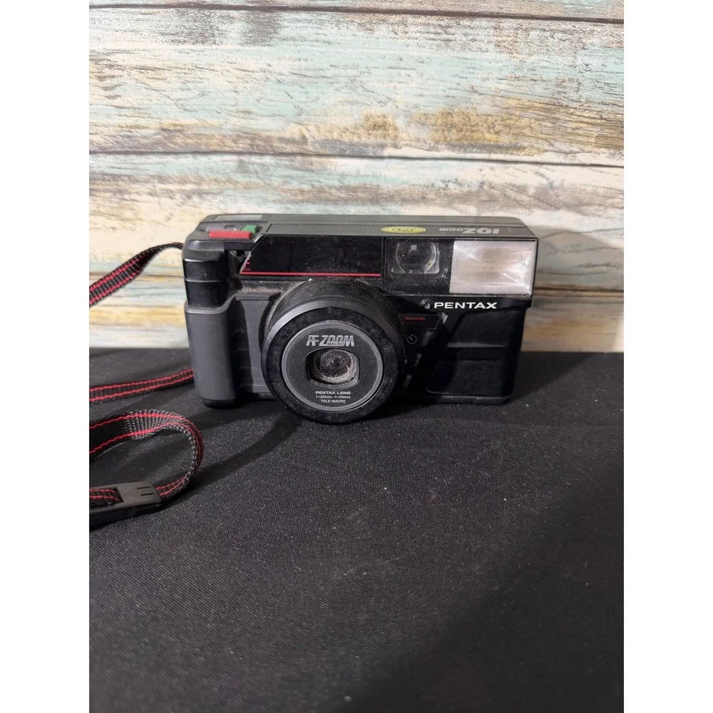 Pentax IQZoom Film Camera OS Black Good 35mm-70mm Tele-Macro AF Point Shoot